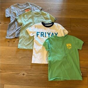J. Crew Factory Kids Tees - Green, White, Gray